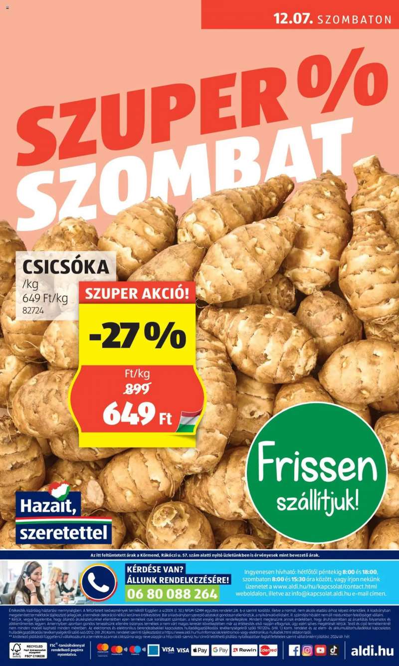 Aldi Akciós újság Aldi 73 oldal