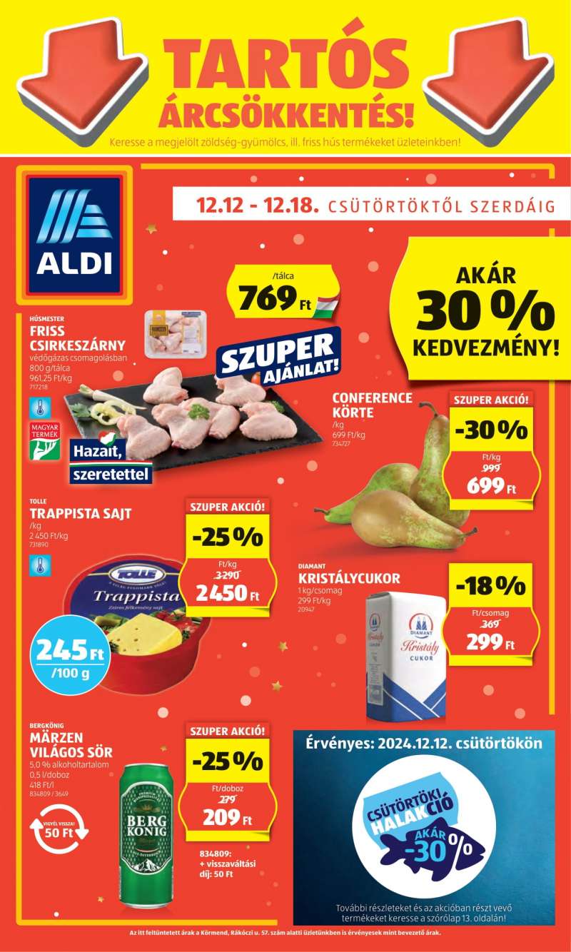 Aldi Akciós Újság 1 oldal