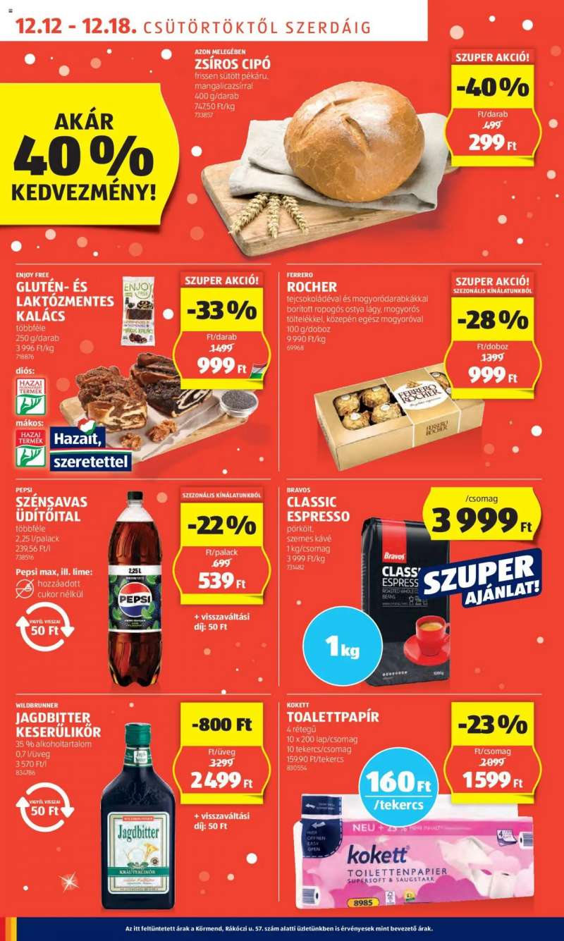 Aldi Akciós újság Aldi 6 oldal