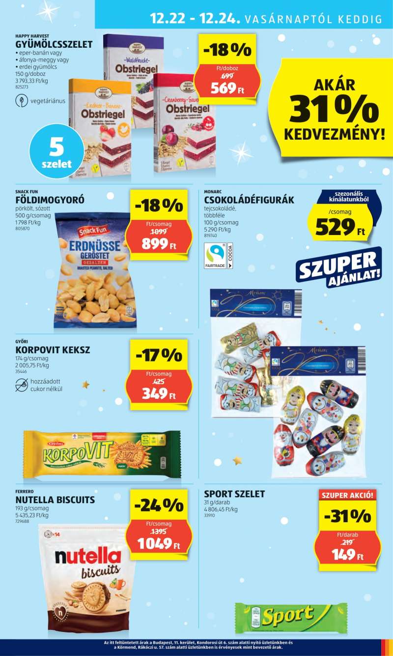 Aldi Akciós Újság 39 oldal