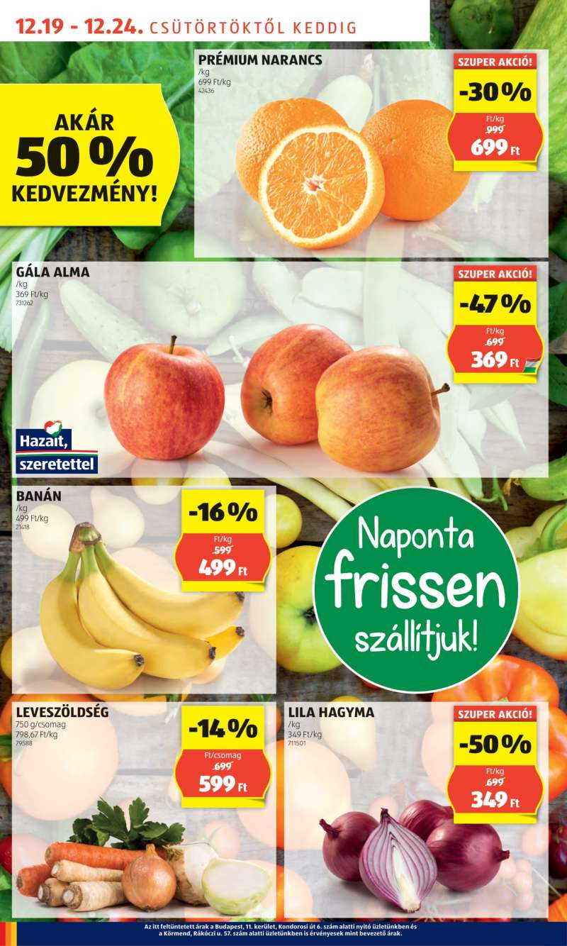 Aldi Akciós Újság 4 oldal