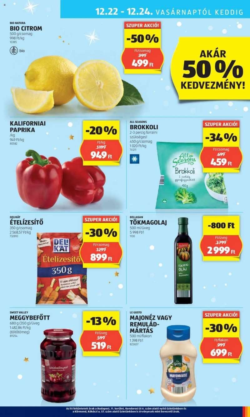 Aldi Akciós újság Aldi 37 oldal