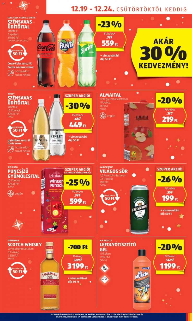 Aldi Akciós újság Aldi 9 oldal