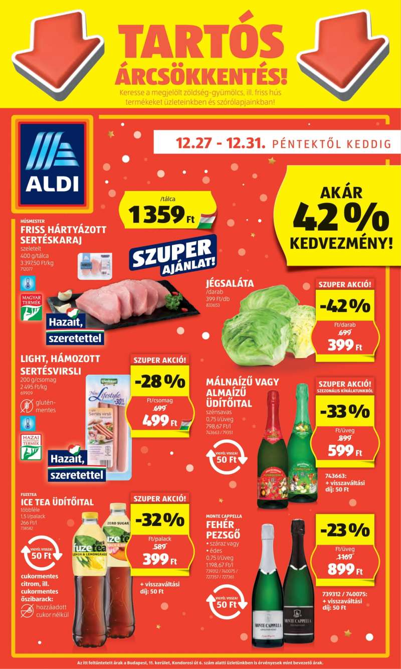 Aldi Akciós Újság 1 oldal