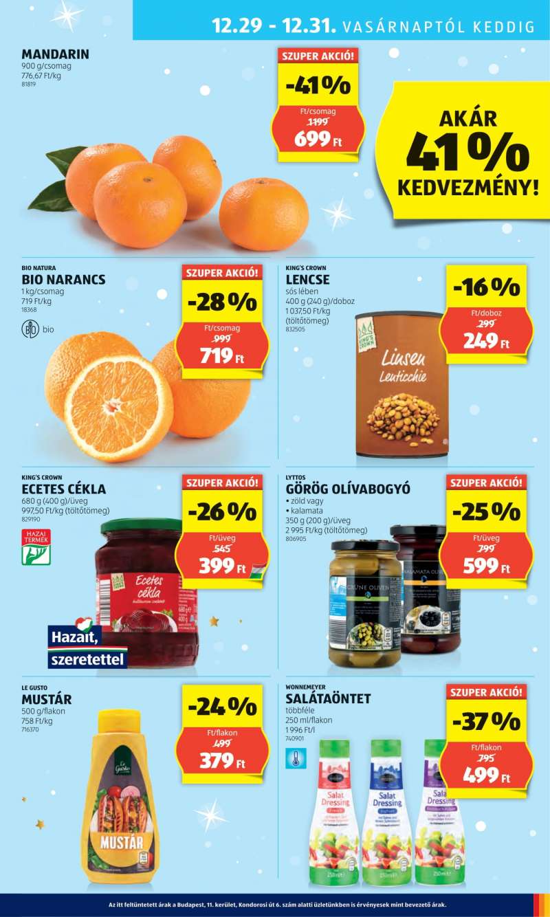 Aldi Akciós Újság 25 oldal