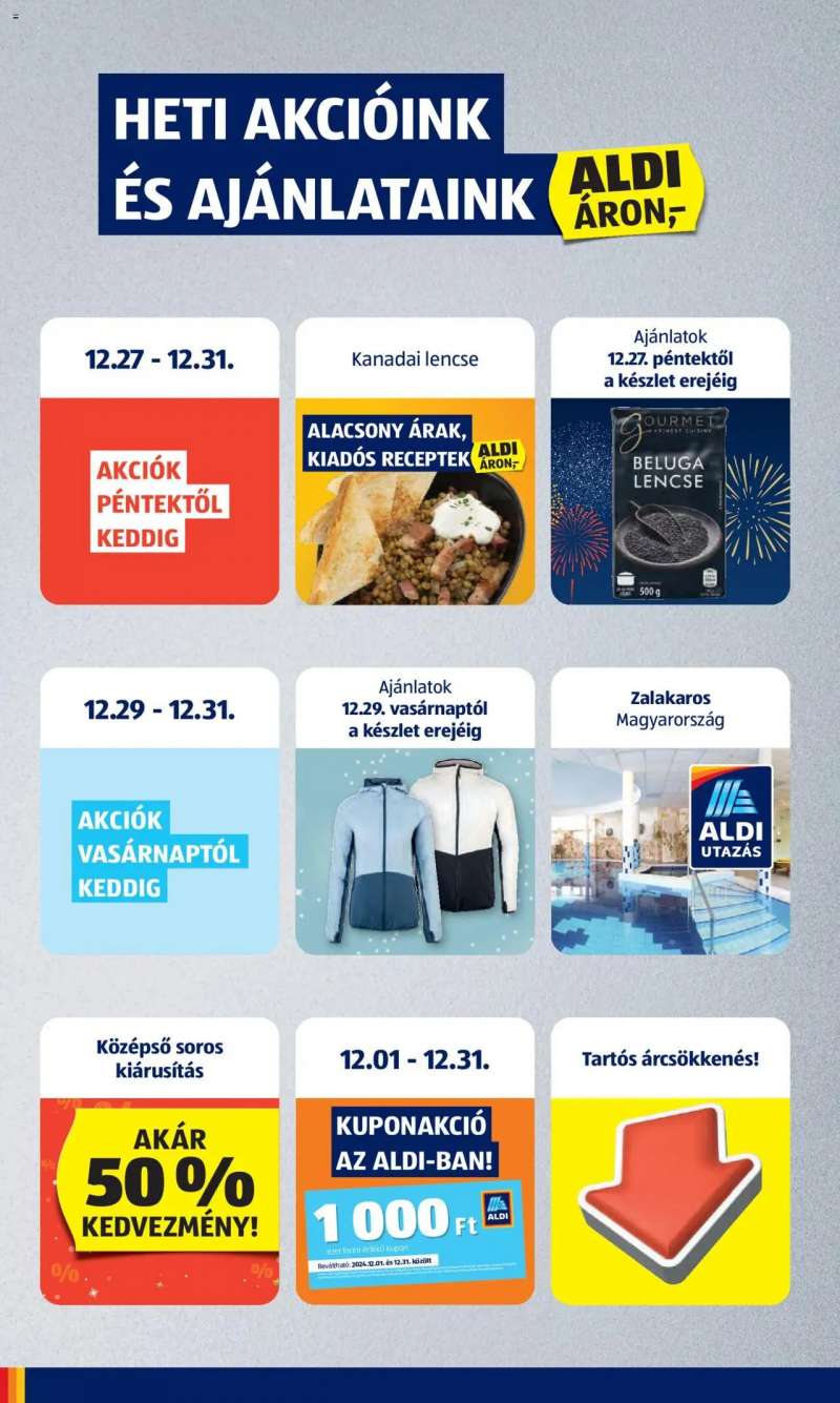 Aldi Akciós újság Aldi 2 oldal