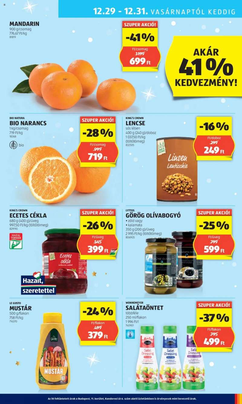 Aldi Akciós újság Aldi 25 oldal