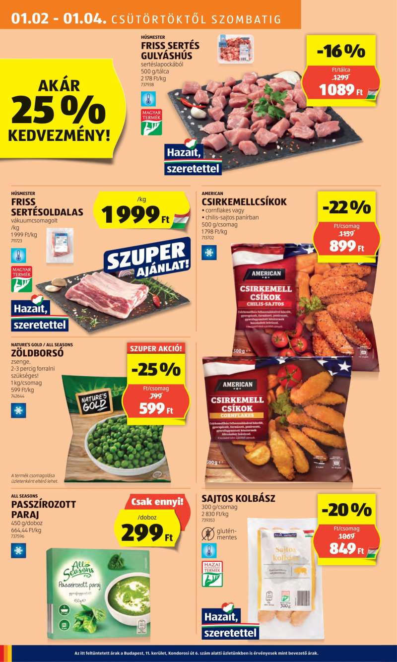 Aldi Akciós Újság 12 oldal