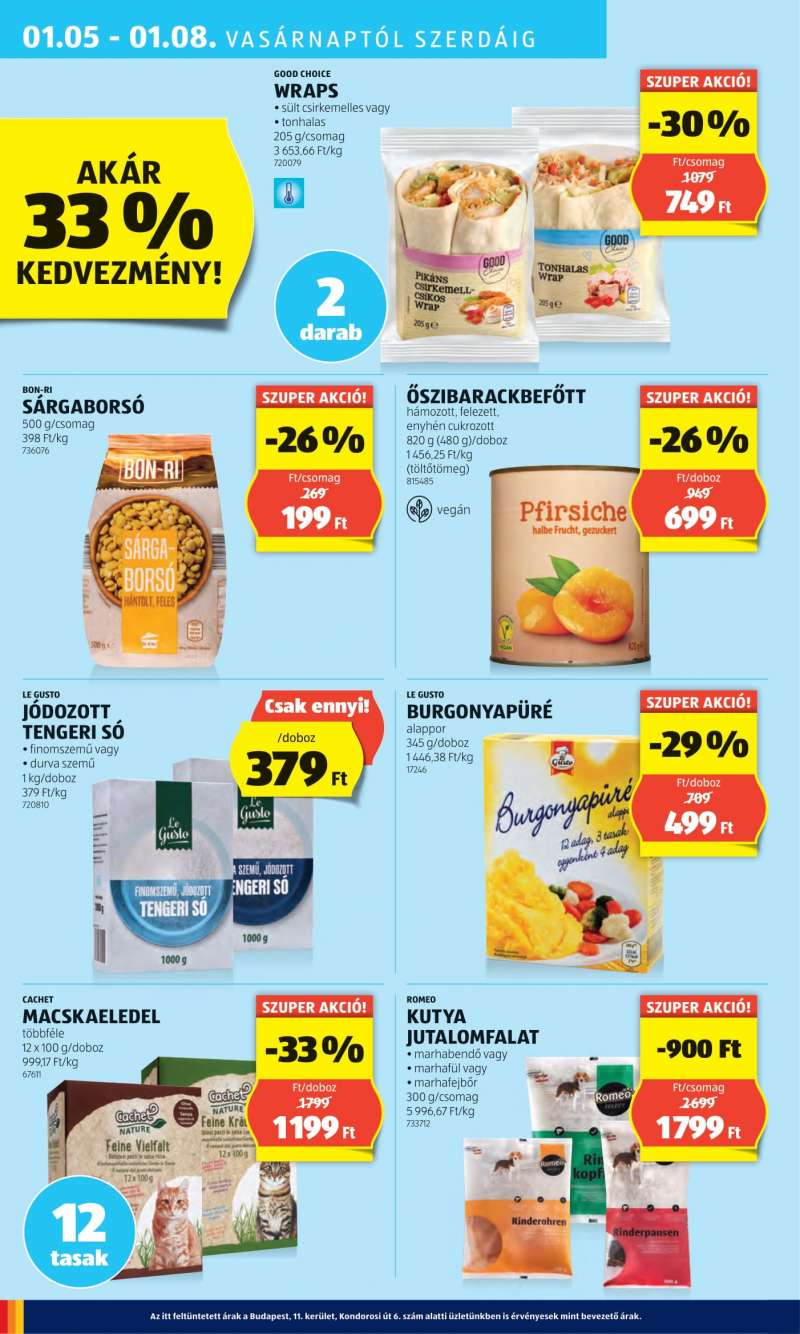 Aldi Akciós Újság 28 oldal