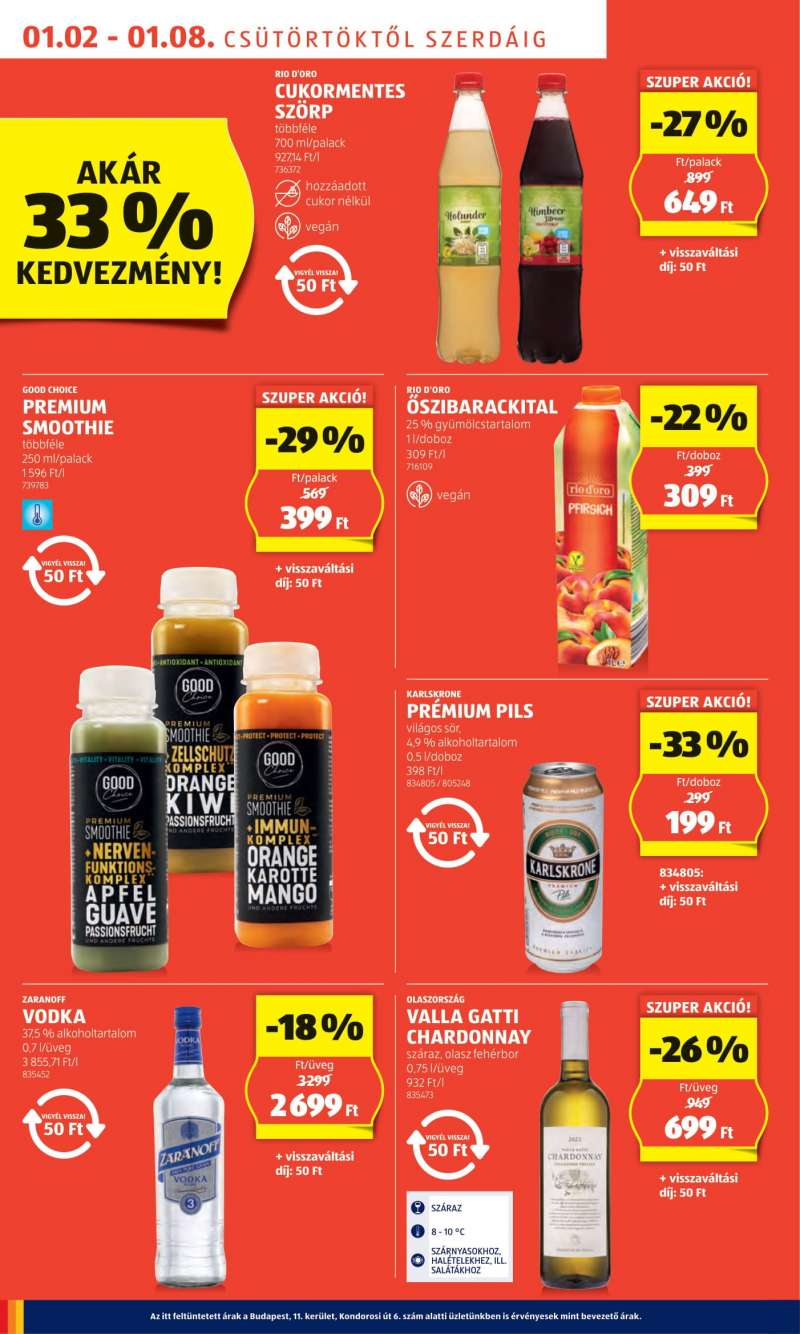 Aldi Akciós Újság 8 oldal