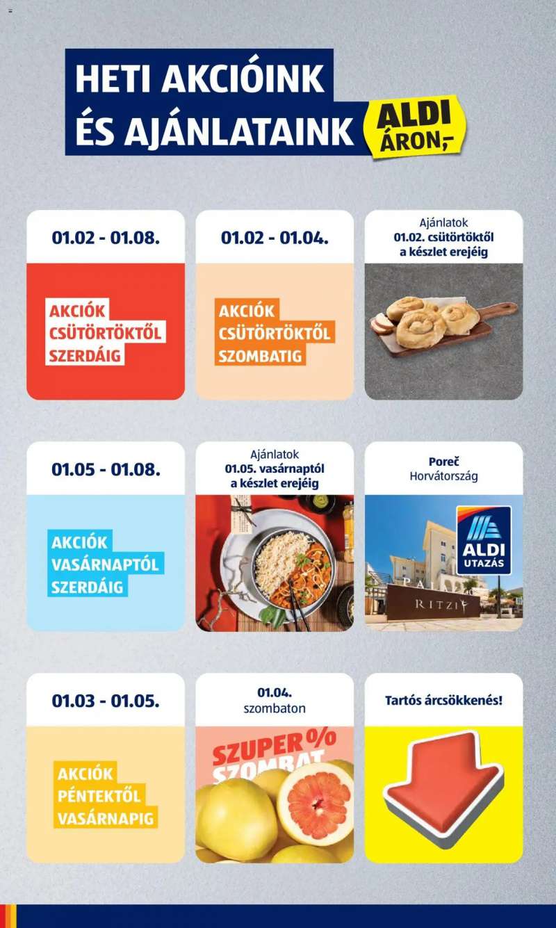 Aldi Akciós újság Aldi 2 oldal