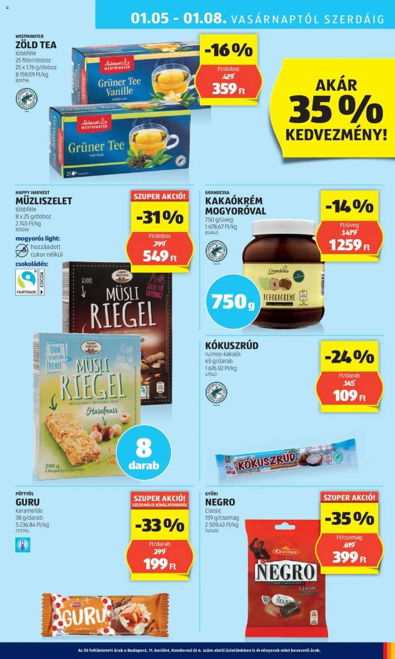 Aldi Akciós újság Aldi 29 oldal