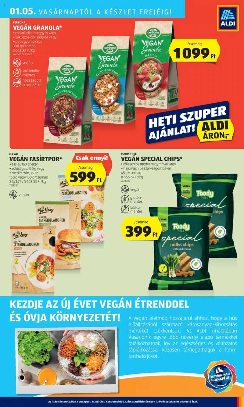 Aldi Akciós újság Aldi 41 oldal