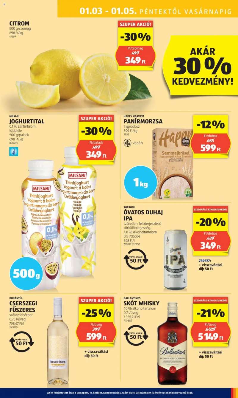 Aldi Akciós újság Aldi 47 oldal