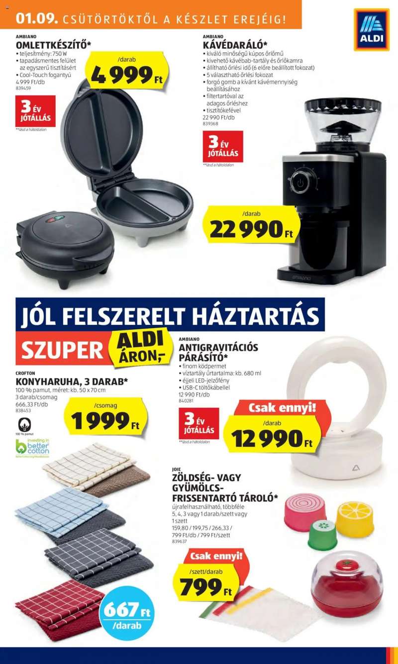 Aldi Akciós újság Aldi 19 oldal