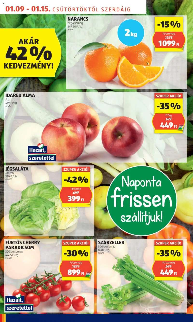 Aldi Akciós újság Aldi 4 oldal