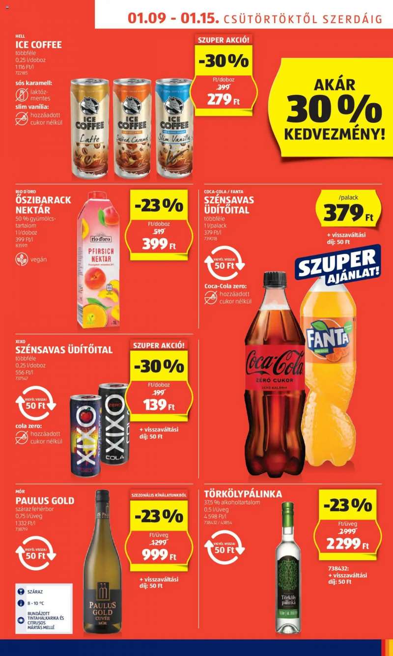 Aldi Akciós újság Aldi 9 oldal