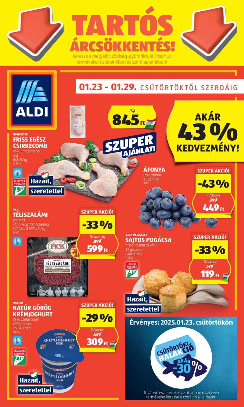 Aldi Akciós Újság 1 oldal