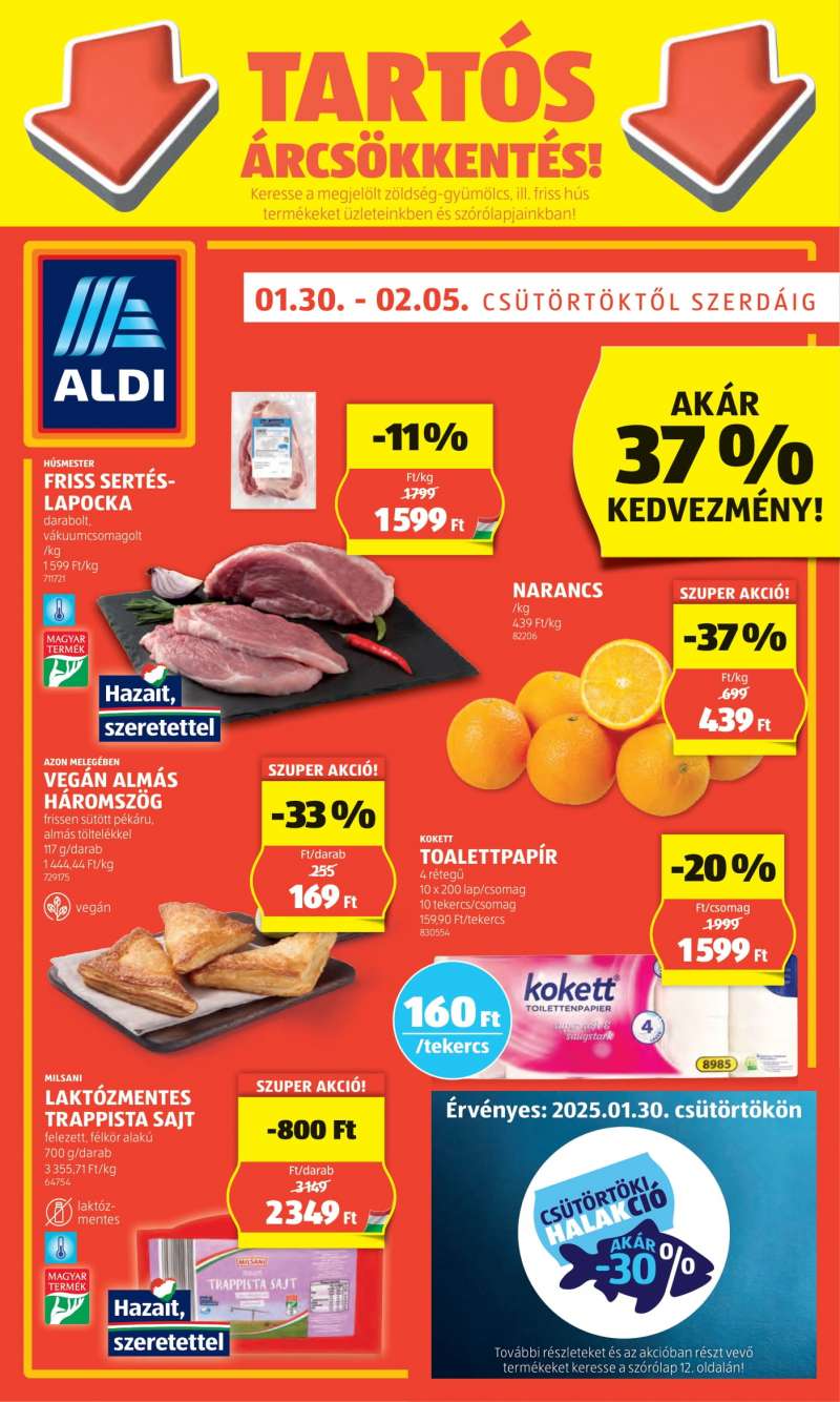 Aldi Akciós Újság 1 oldal