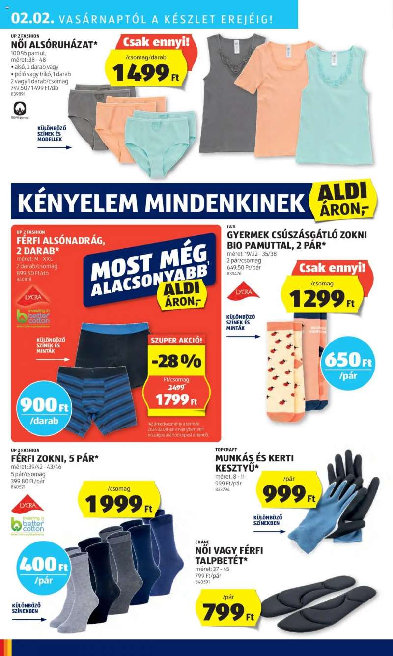 Aldi Akciós újság Aldi 42 oldal