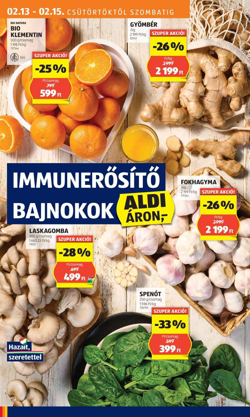 Aldi Akciós Újság 18 oldal