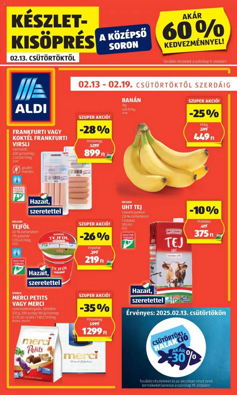 Aldi Akciós újság Aldi 1 oldal