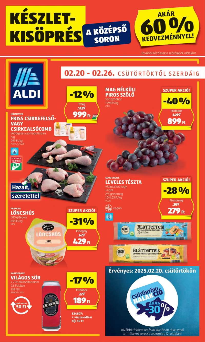 Aldi Akciós Újság 1 oldal