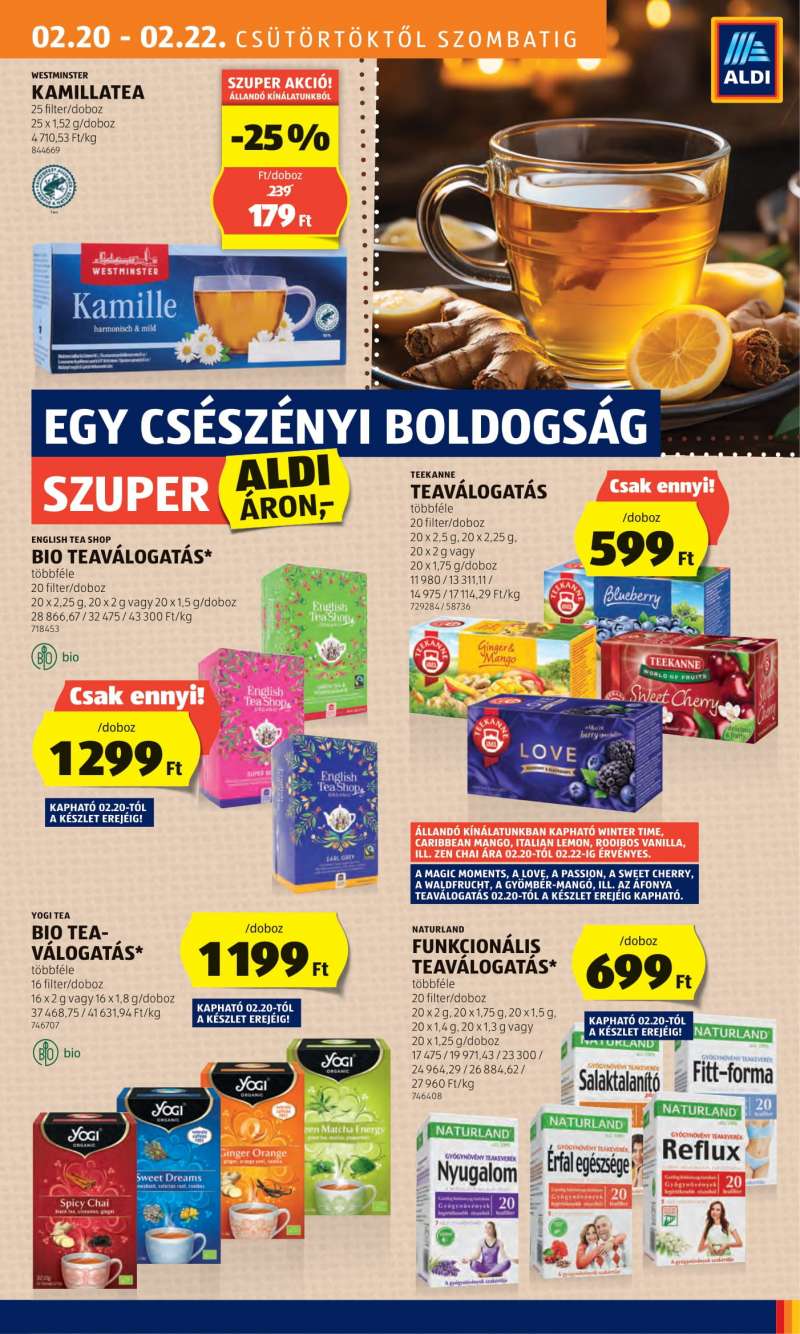 Aldi Akciós Újság 21 oldal