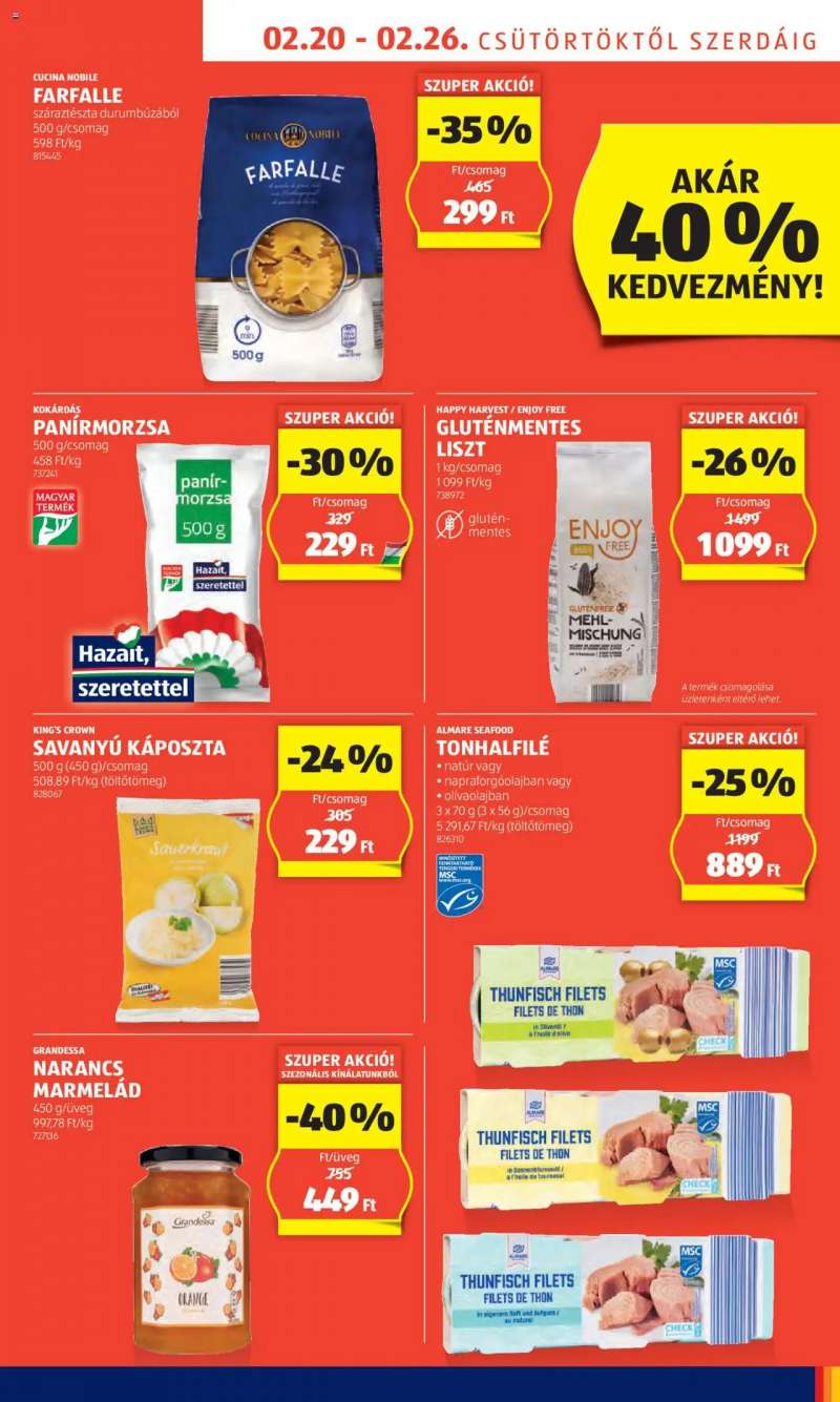 Aldi Akciós újság Aldi 7 oldal