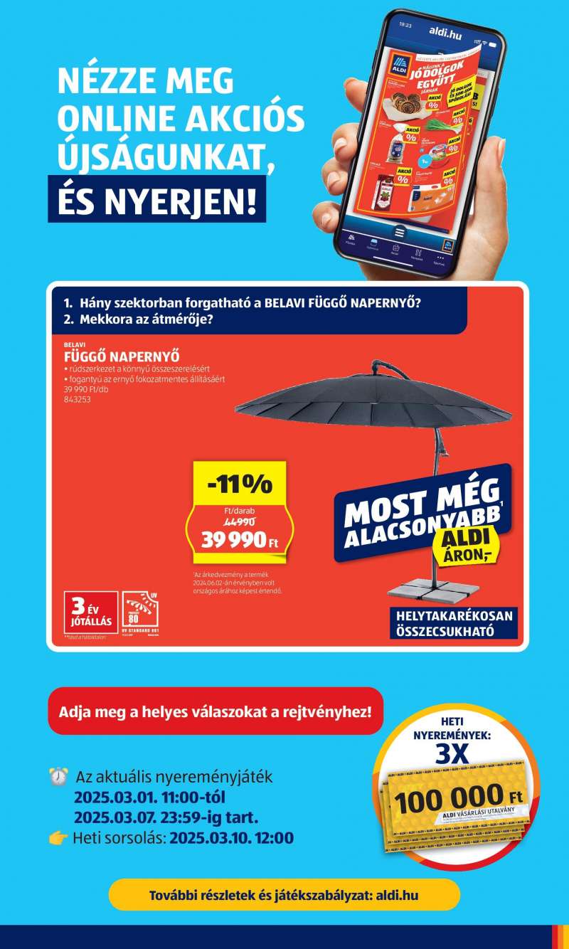 Aldi Akciós Újság 11 oldal