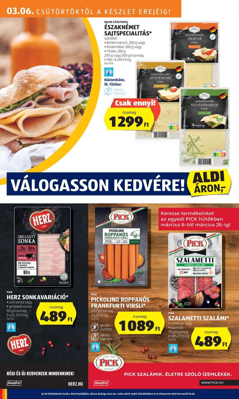 Aldi Akciós Újság 18 oldal