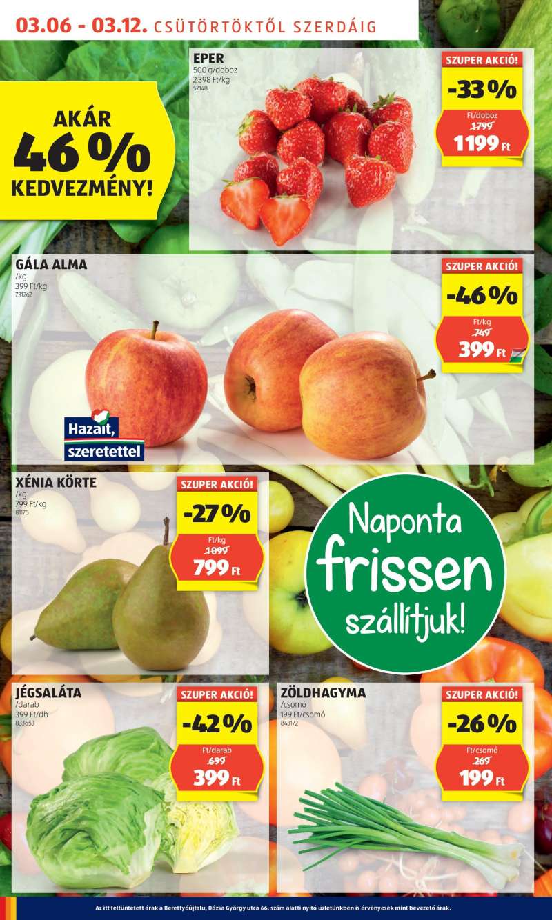 Aldi Akciós Újság 4 oldal