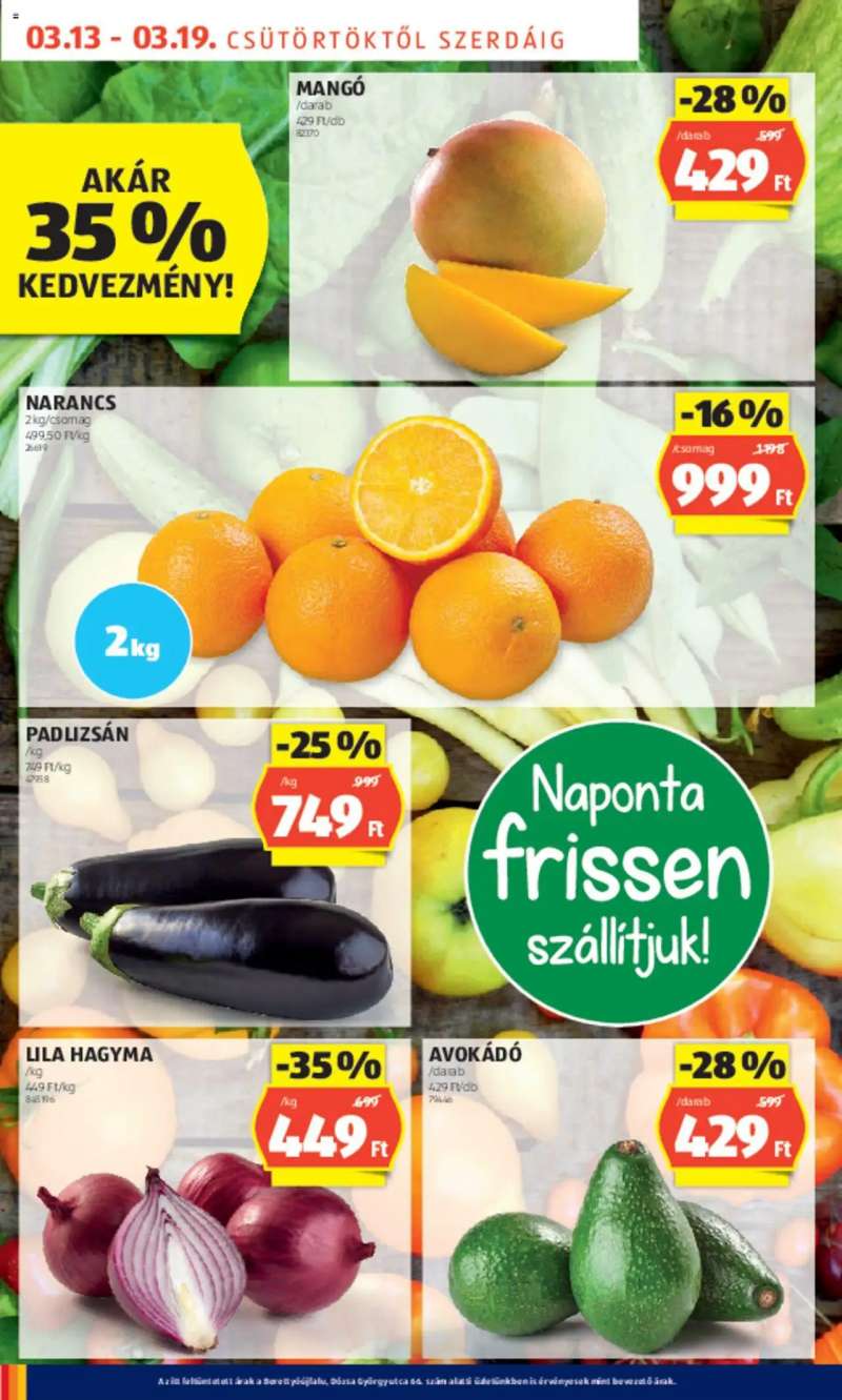 Aldi Akciós újság Aldi 4 oldal