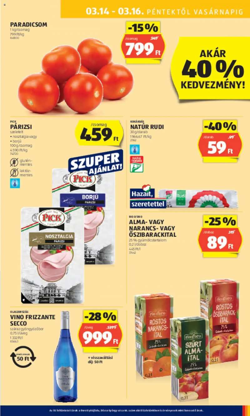 Aldi Akciós újság Aldi 47 oldal