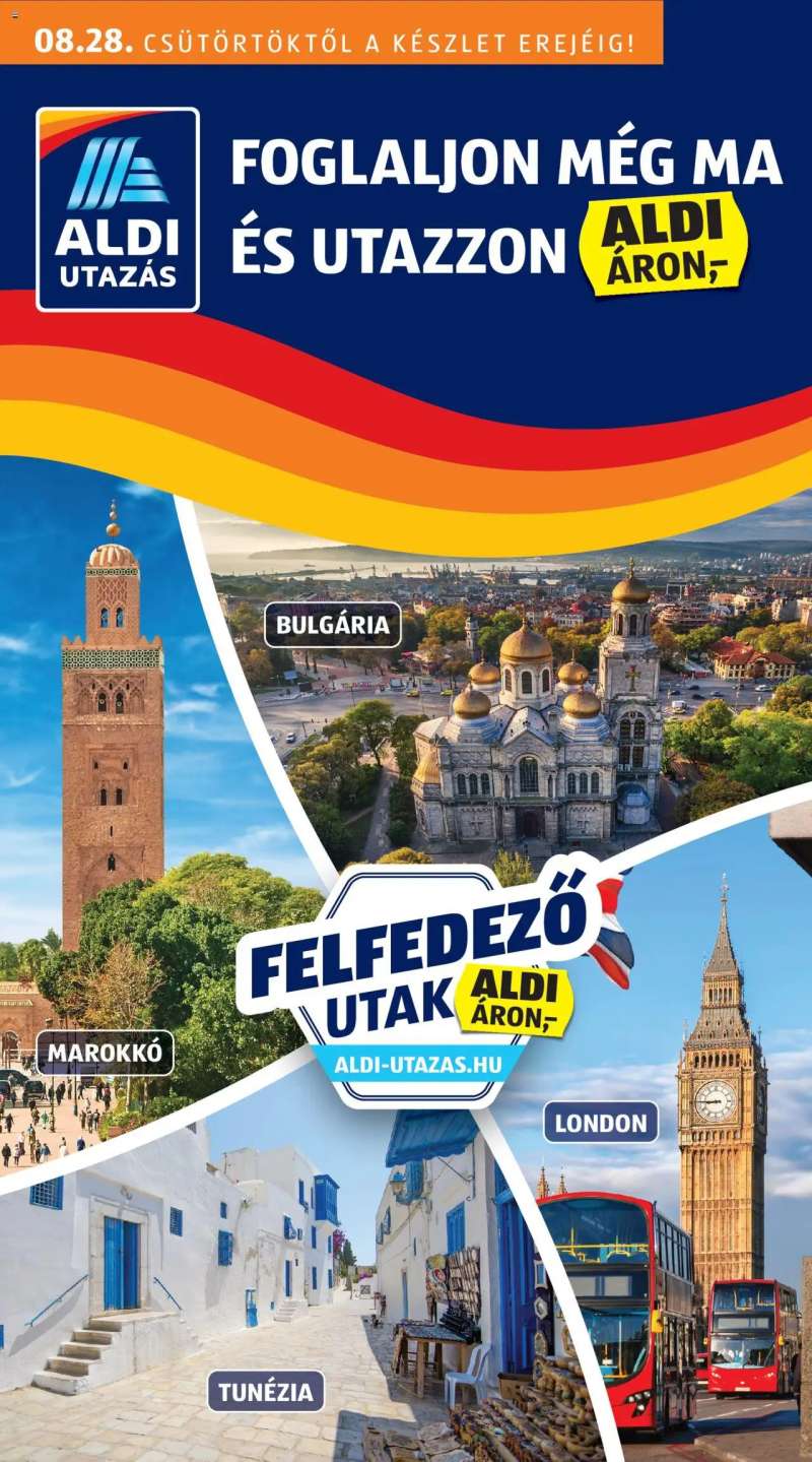 Aldi Utazás katalógus 1 oldal