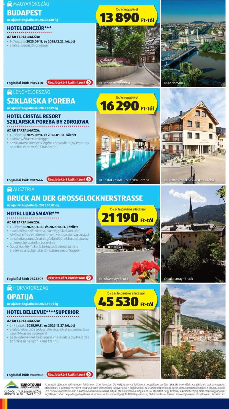 Aldi Utazás katalógus 2 oldal