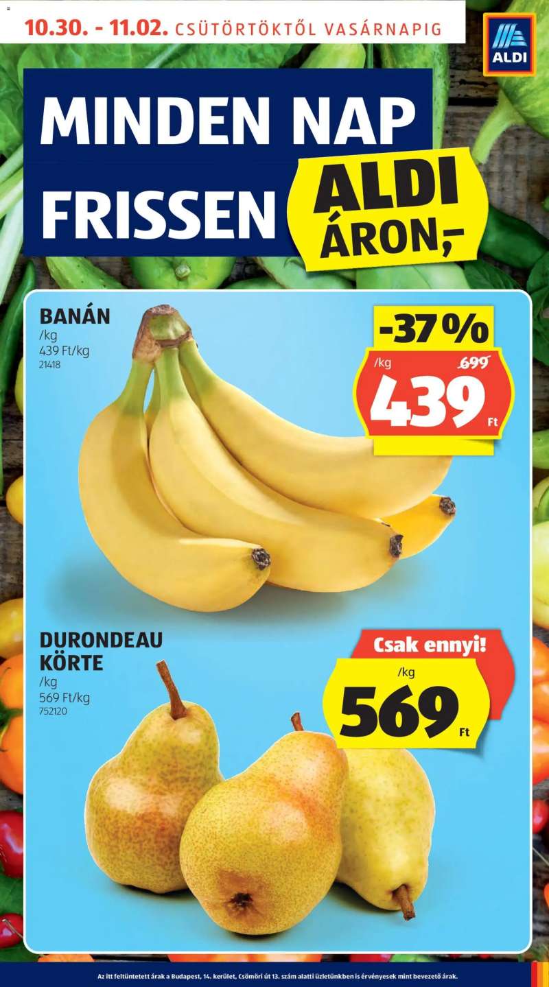 Aldi Akciós újság Aldi 13 oldal