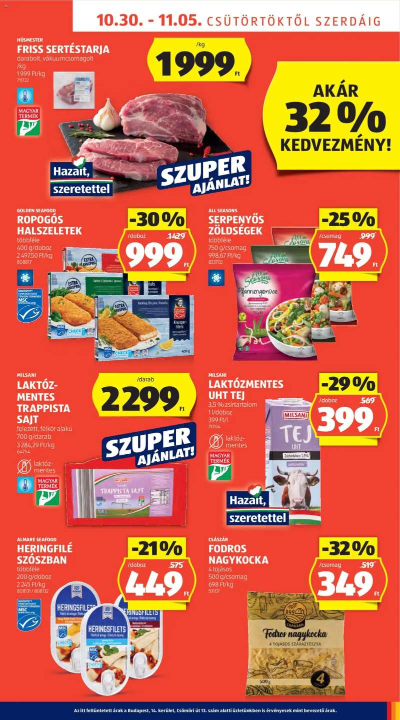 Aldi Akciós újság Aldi 15 oldal