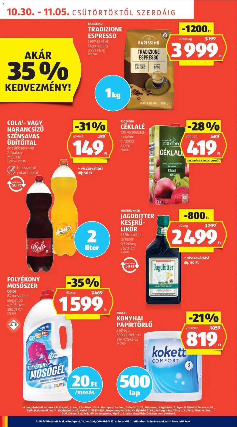 Aldi Akciós újság Aldi 16 oldal