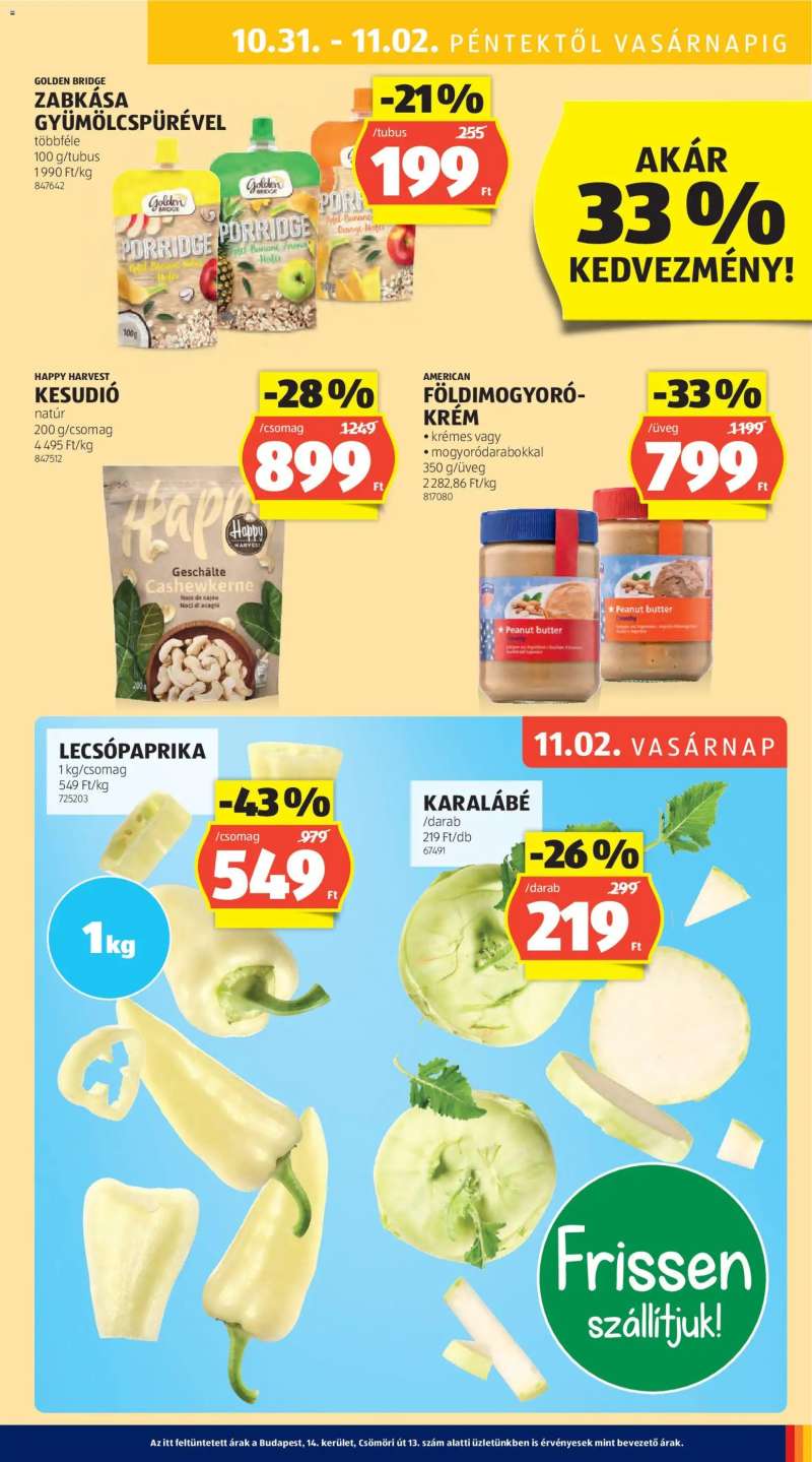 Aldi Akciós újság Aldi 33 oldal