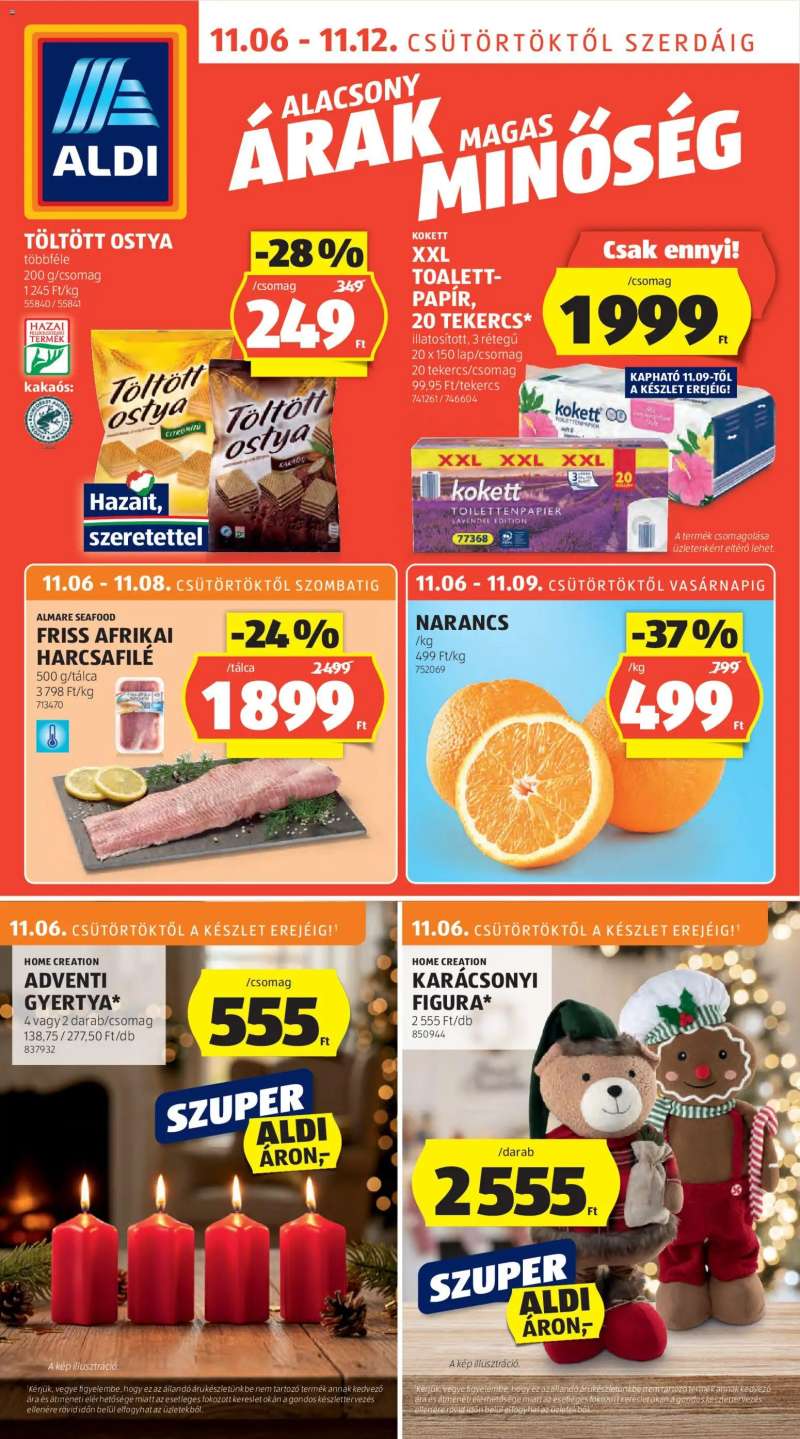 Aldi Akciós újság Aldi 1 oldal