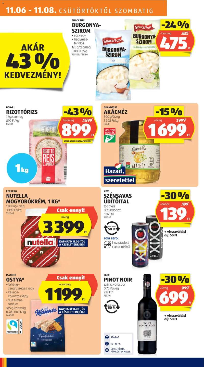 Aldi Akciós újság Aldi 10 oldal