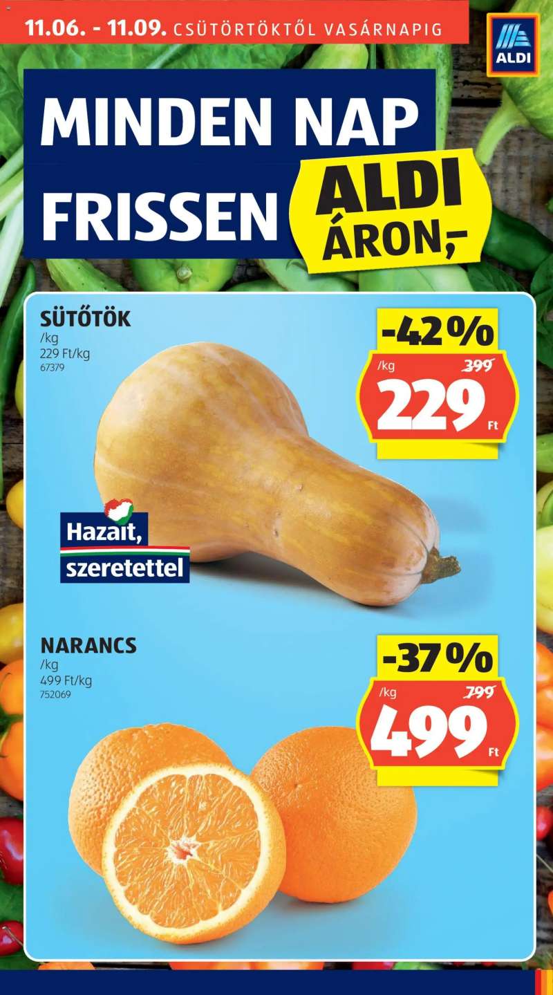 Aldi Akciós újság Aldi 17 oldal
