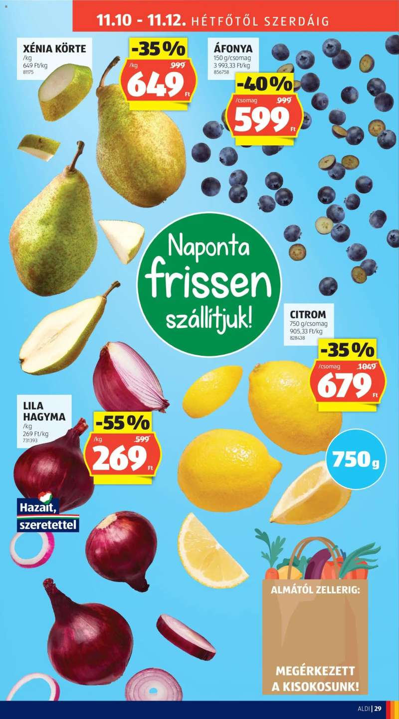 Aldi Akciós újság Aldi 37 oldal