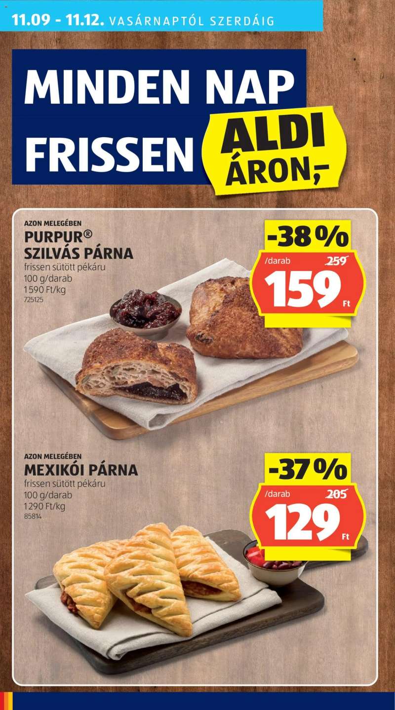 Aldi Akciós újság Aldi 38 oldal