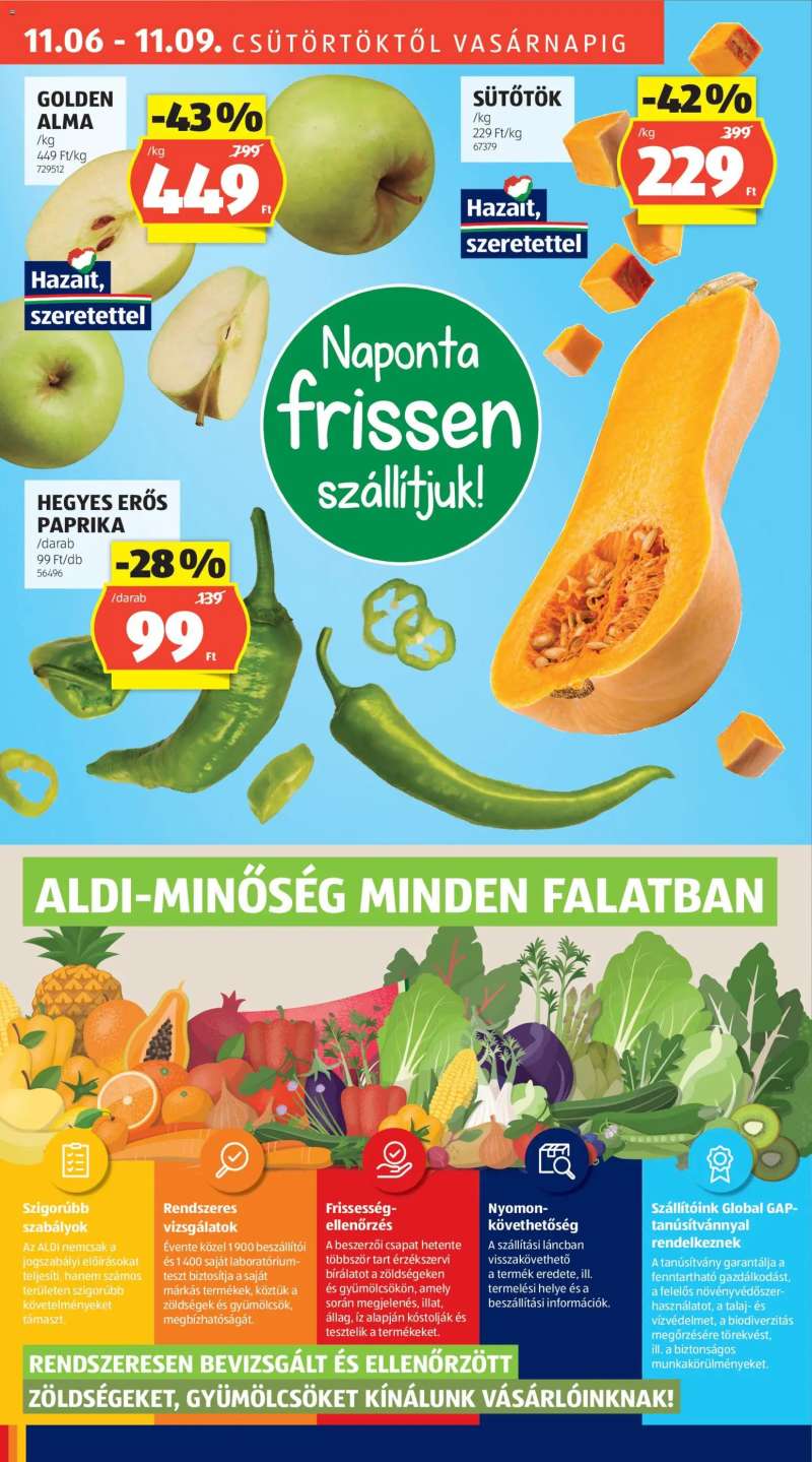 Aldi Akciós újság Aldi 6 oldal