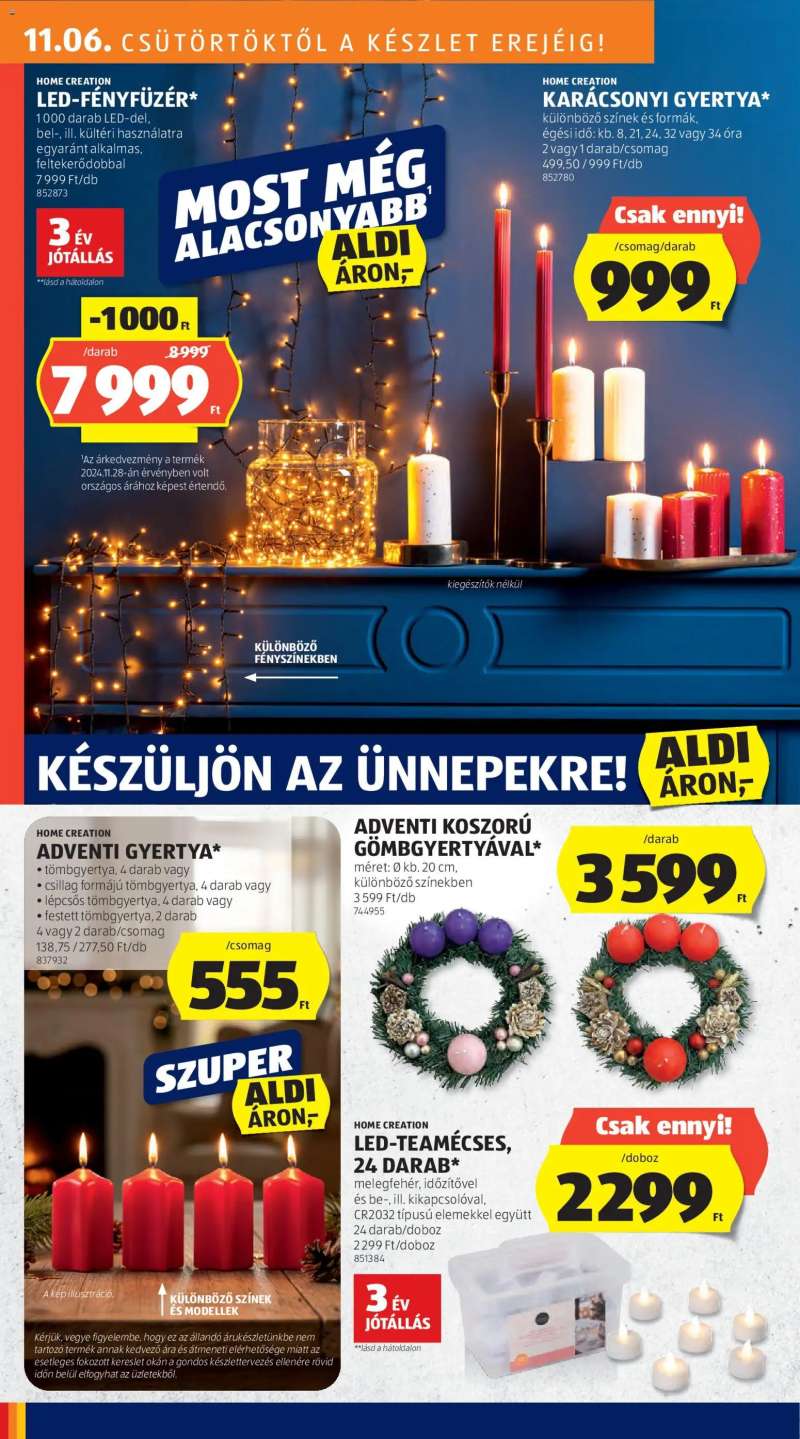Aldi Középső sor termékei 2 oldal