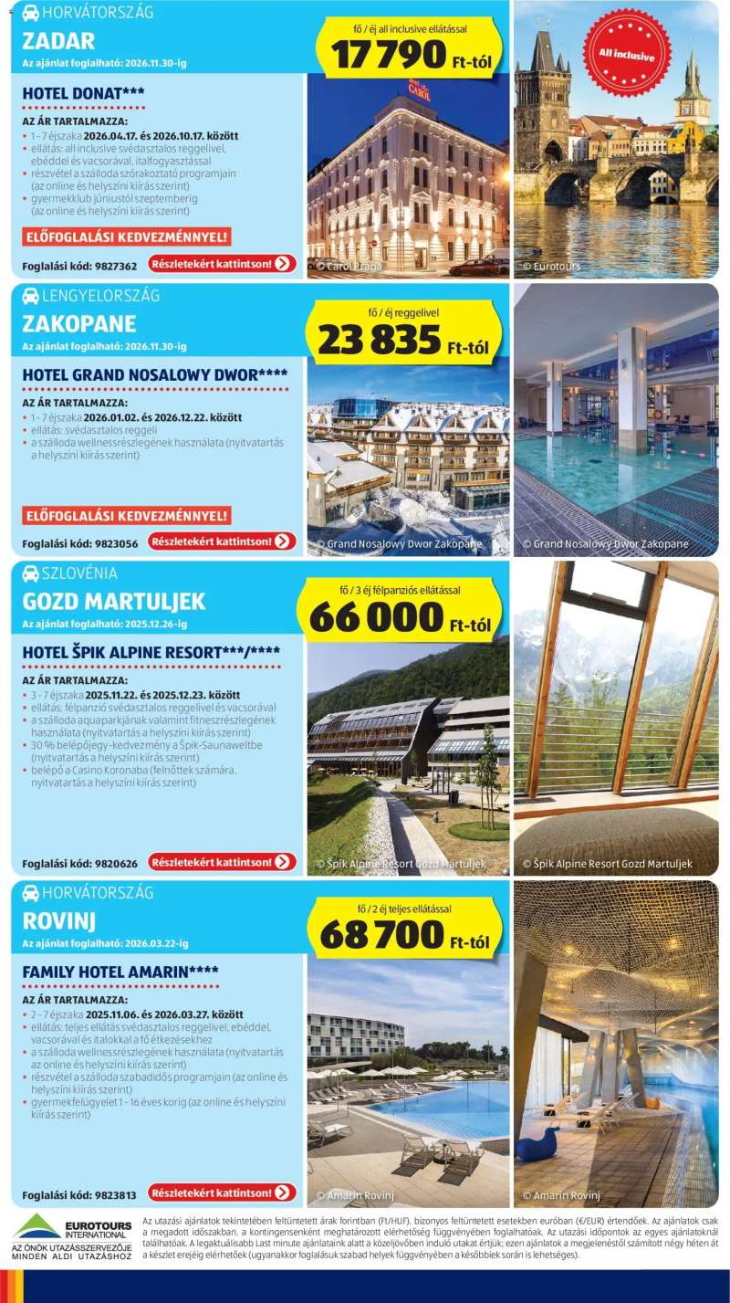 Aldi Utazás katalógus 2 oldal