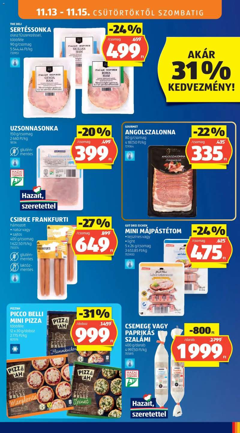 Aldi Akciós újság Aldi 11 oldal