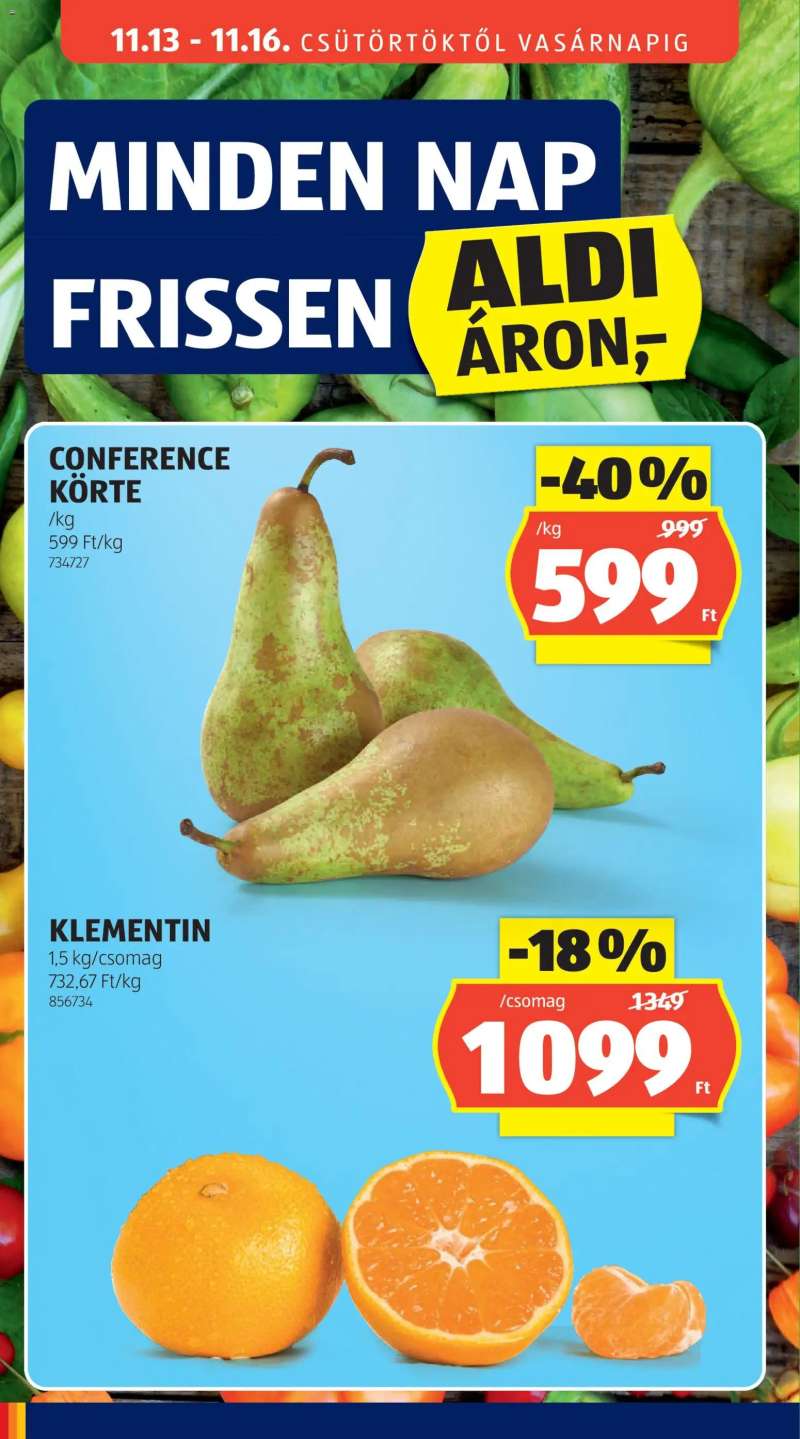 Aldi Akciós újság Aldi 14 oldal
